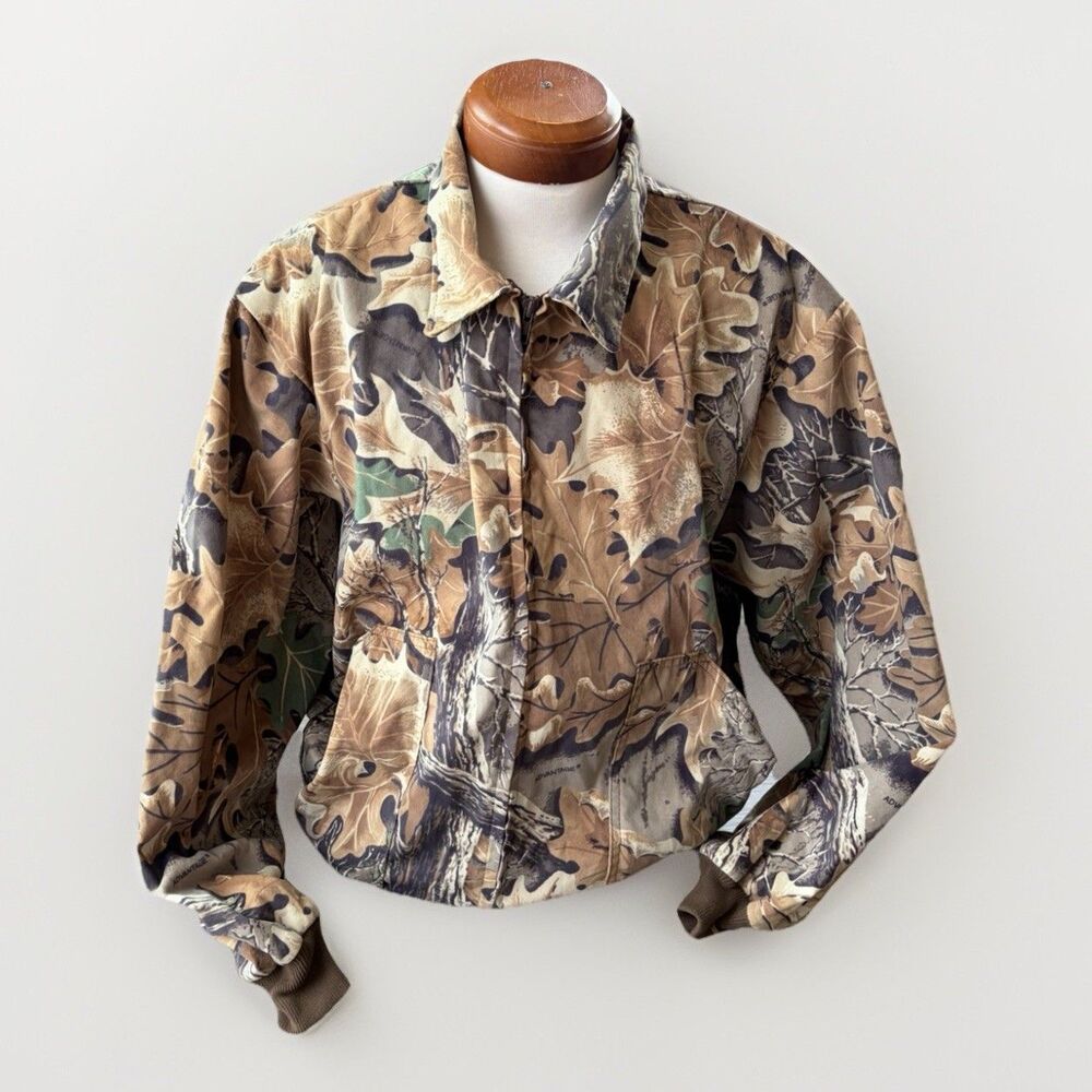 VTG Pella RealTree Outdoor Jacket Size XL Full Zip Hunting